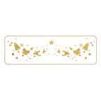 Metallic Glitter Bell & Bow Temporary Tattoos