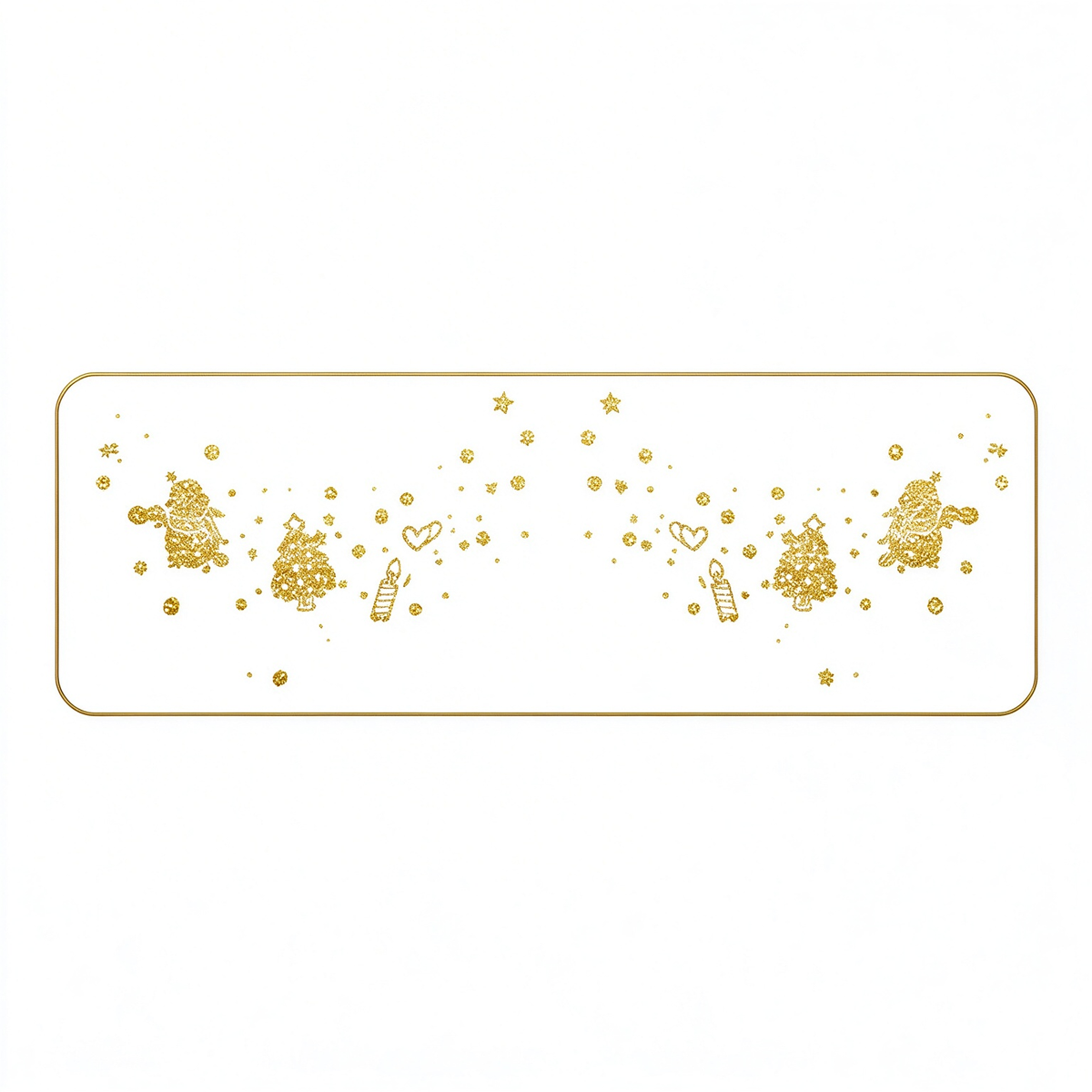Metallic Glitter Tree & Santa Temporary Tattoos