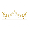 Metallic Glitter Stocking & Snowflake Temporary Tattoos