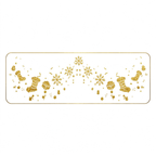 Metallic Glitter Stocking & Snowflake Temporary Tattoos