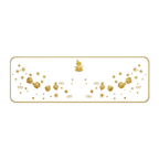 Metallic Glitter Bear & Heart Temporary Tattoos