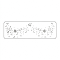 Silver Glitter Moon & Candy Temporary Tattoos