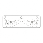 Silver Glitter Moon & Candy Temporary Tattoos