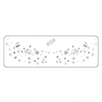 Silver Glitter Star & Candy Temporary Tattoos