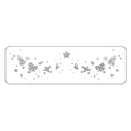 Silver Glitter Bell & Bow Temporary Tattoos