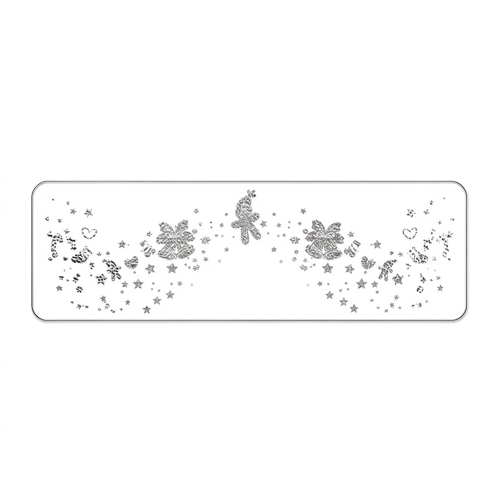 Silver Glitter Butterfly & Star Temporary Tattoos
