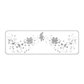 Silver Glitter Butterfly & Star Temporary Tattoos