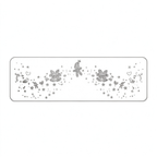 Silver Glitter Butterfly & Star Temporary Tattoos