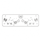 Silver Glitter Bow & Candy Temporary Tattoos