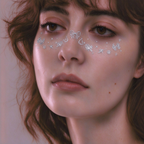 Silver Glitter Bow & Candy Temporary Tattoos