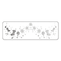 Silver Glitter Stocking & Snowflake Temporary Tattoos