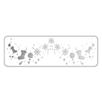 Silver Glitter Stocking & Snowflake Temporary Tattoos