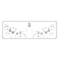Silver Glitter Bear & Heart Temporary Tattoos