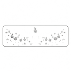 Silver Glitter Bear & Heart Temporary Tattoos