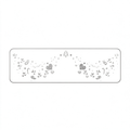 Silver Glitter Heart & Candy Temporary Tattoos
