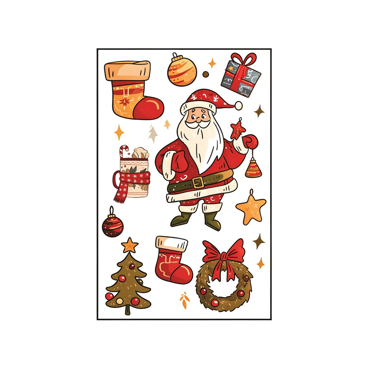 Santa Claus Christmas Tattoos