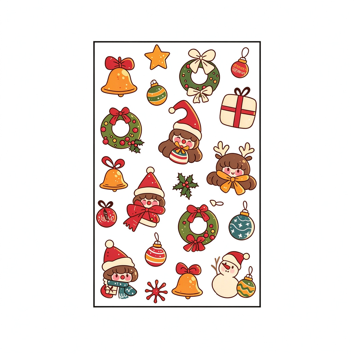 Christmas Cartoon Girl Tattoos