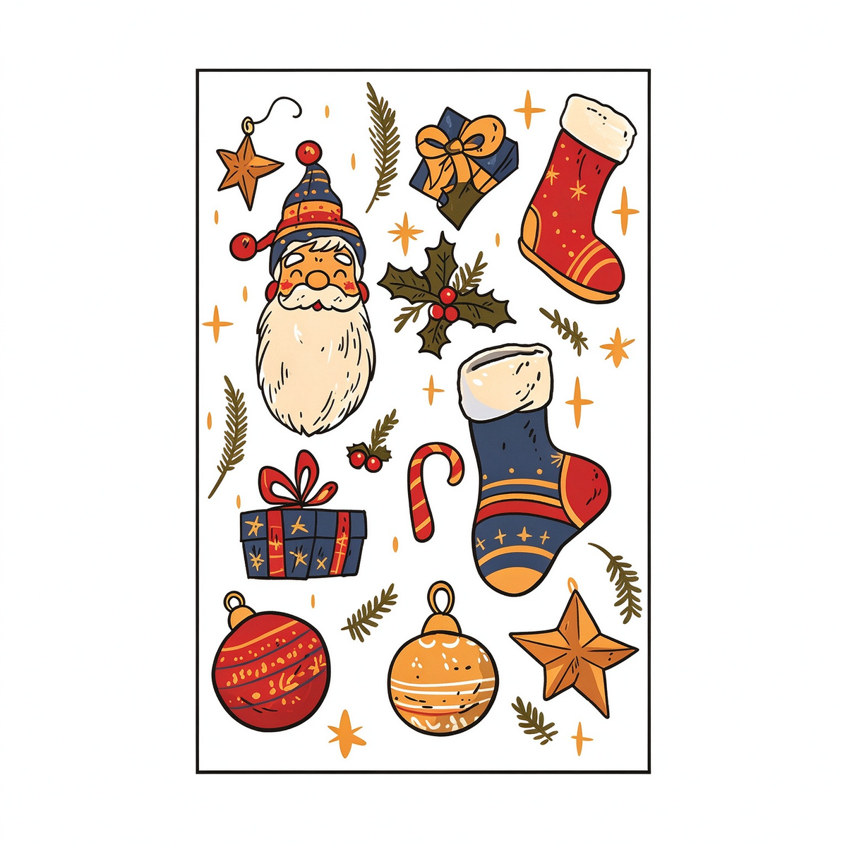 Vintage Santa Tattoos