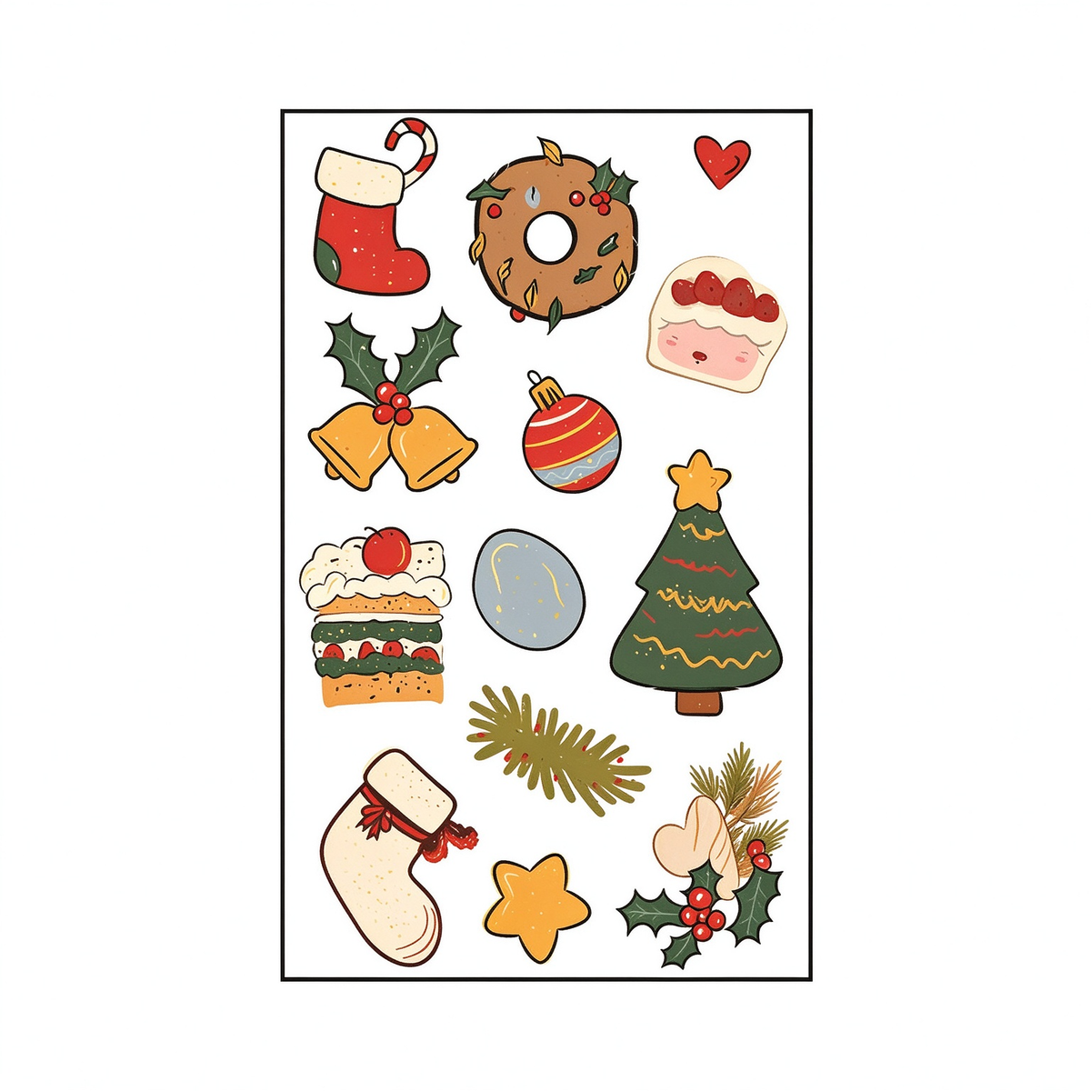 Christmas Dessert Tattoos