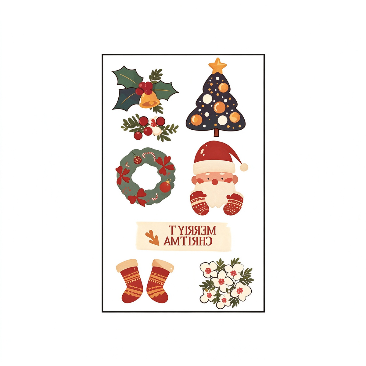 Santa Wreath Tattoos