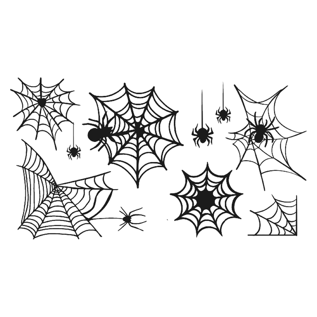 Scary Web Tattoo Halloween Decal
