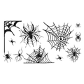 Heart Cobweb Tattoo Halloween Decal