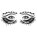 Bat Eye Tattoo Halloween Decal
