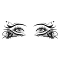 Witch Hat Tattoo Halloween Decal