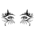 Haunted House Tattoo Halloween Decal
