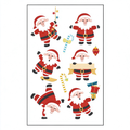Playful Santa Candy Cane Stickers