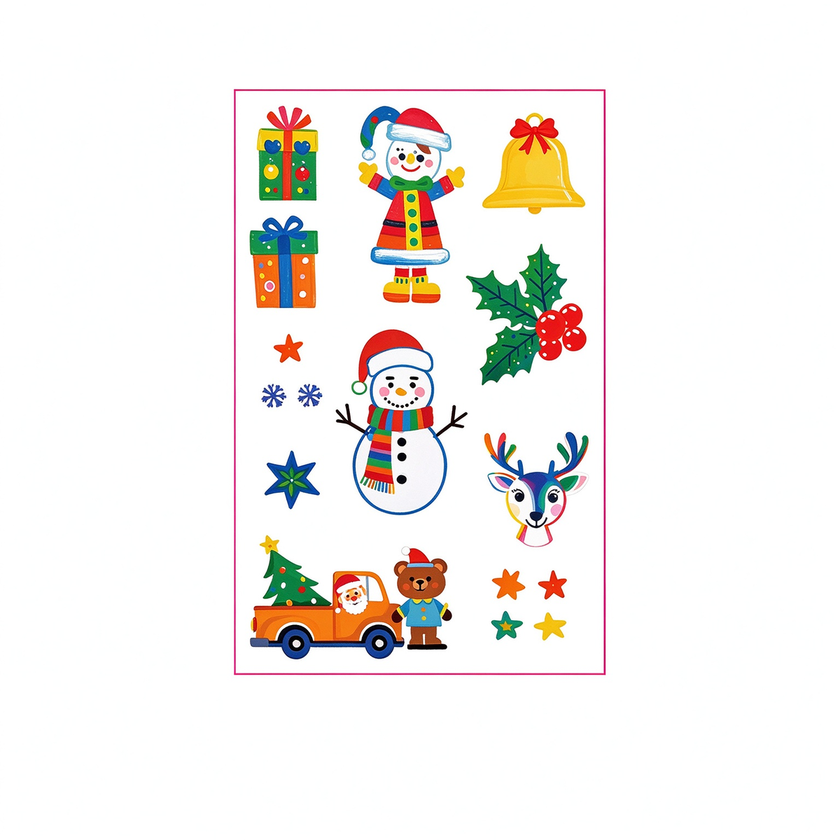 Snowman Xmas Stickers