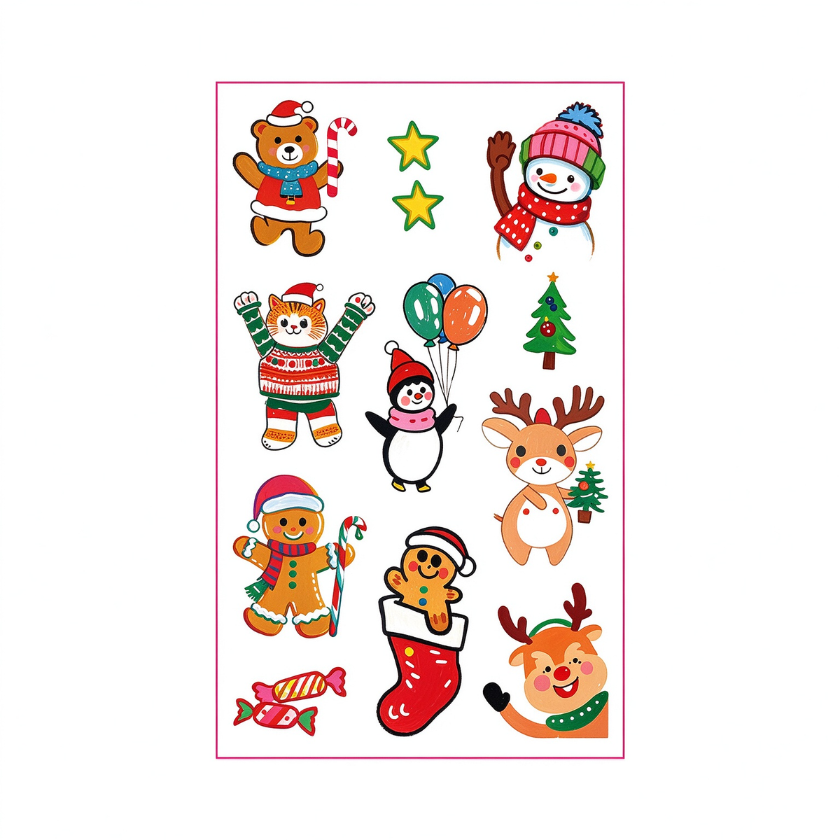 Xmas Gingerbread Stickers