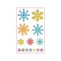 Color Snowflake Xmas Stickers