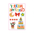 Xmas Cake Word Stickers