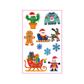 Cactus Sleigh Xmas Stickers