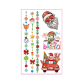 Car Santa Xmas Stickers