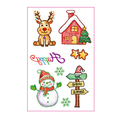 Reindeer House Xmas Stickers