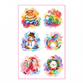 Bear Cat Xmas Stickers
