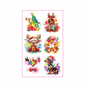 Dog Tree Xmas Stickers