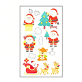 Glow Santa Xmas Stickers