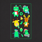 Deer Bear Xmas Stickers