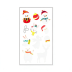 Snowman Bunny Xmas Stickers