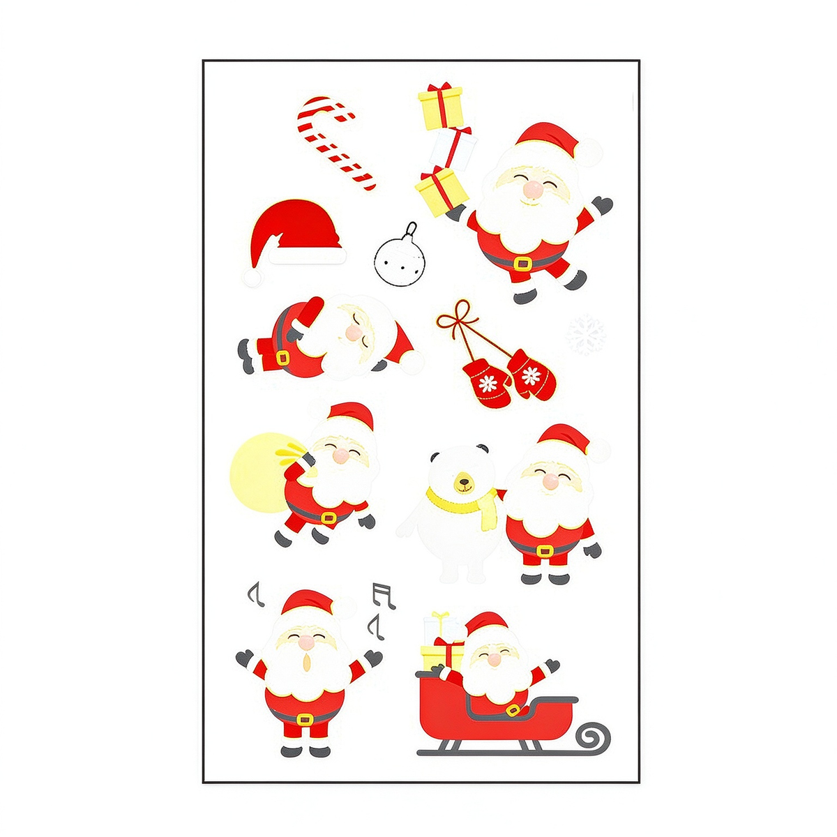 Santa Gift Xmas Stickers