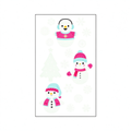 Snowman Tree Xmas Stickers