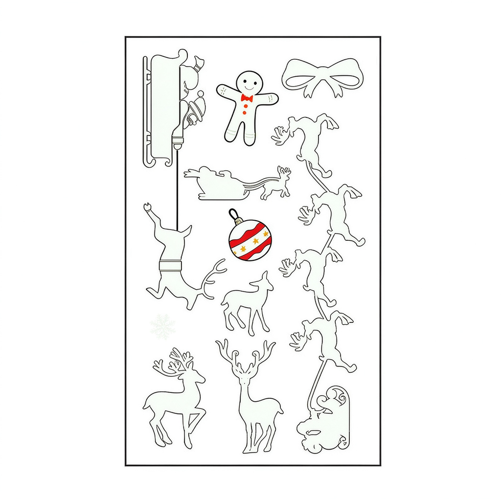 Gingerbread Xmas Stickers