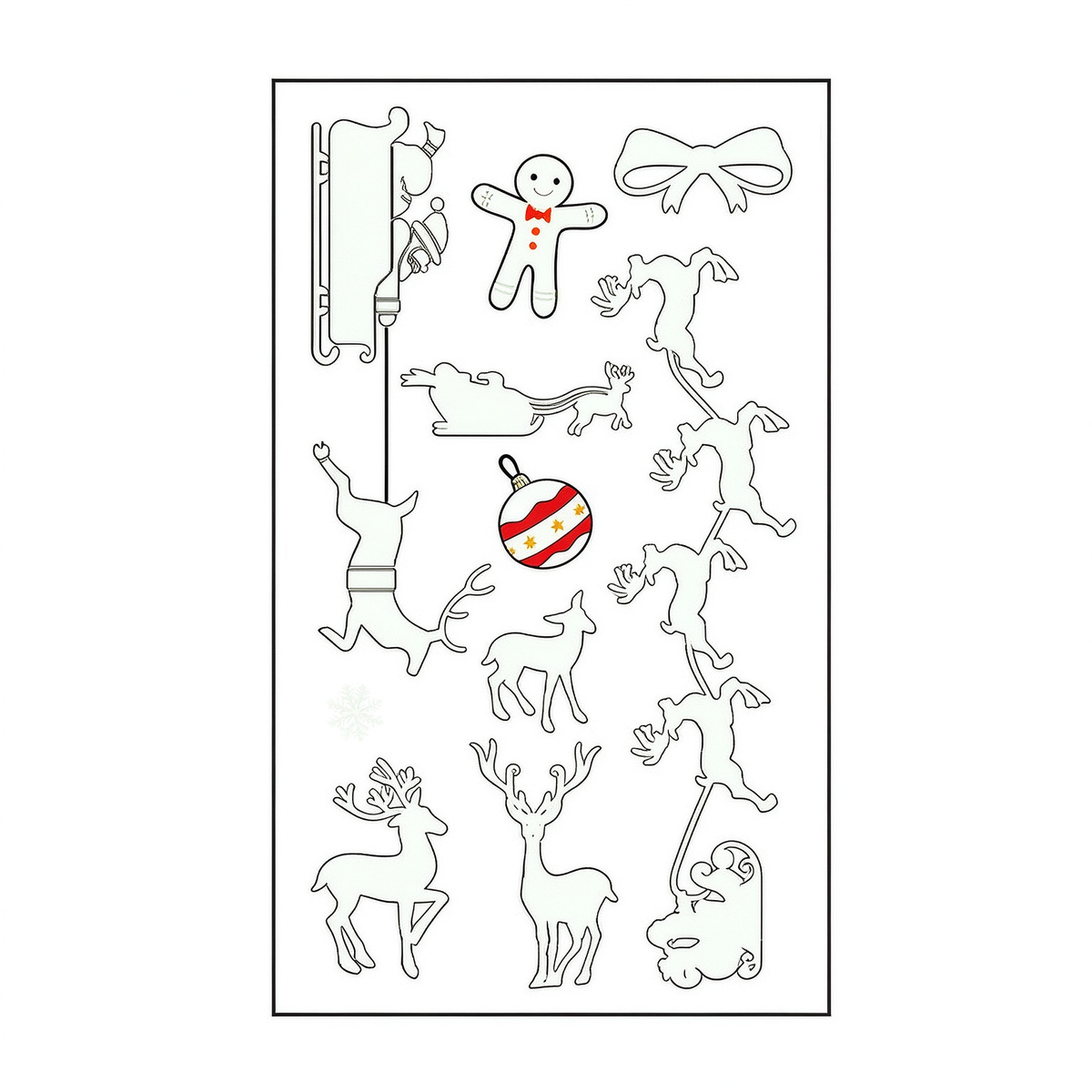 Gingerbread Xmas Stickers