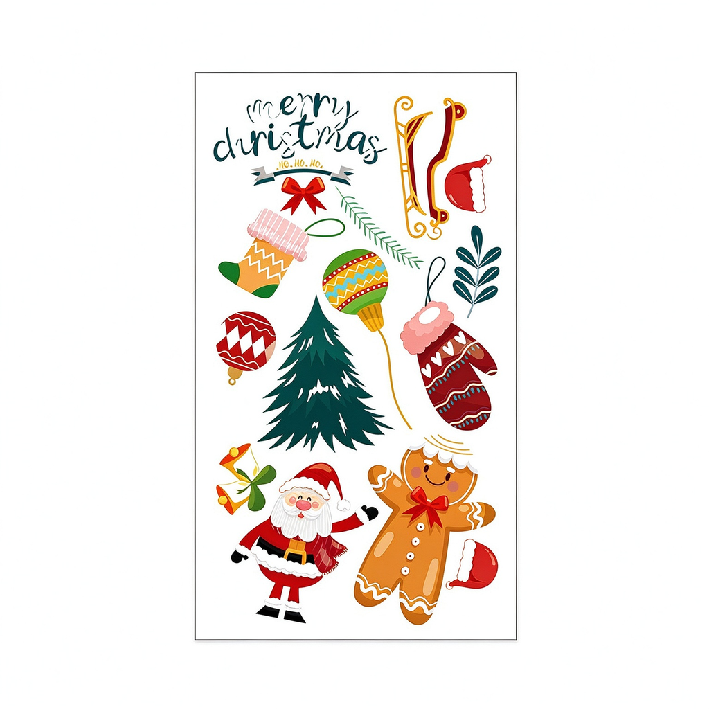 Santa Gingerbread Stickers