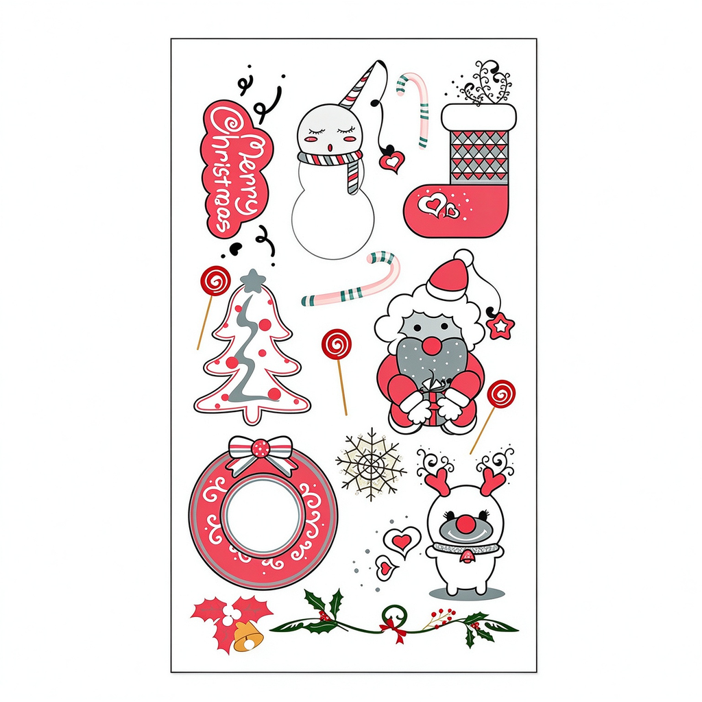 Gnome Snowman Stickers