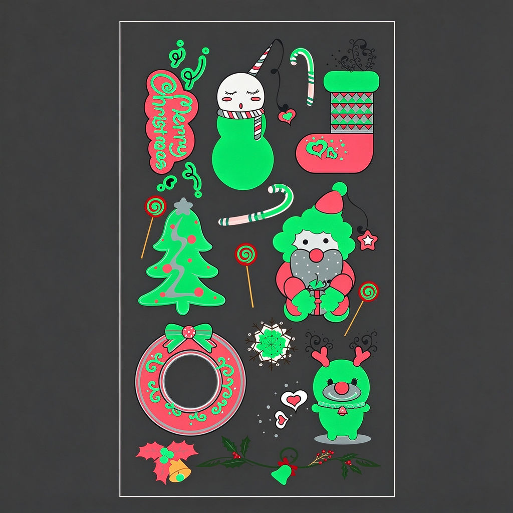 Gnome Snowman Stickers