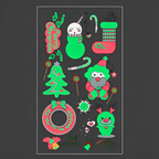 Gnome Snowman Stickers